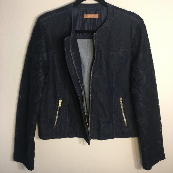 Ellen Tracy Jackets & Blazers - Ellen Tracy Denim and Lace Jacket